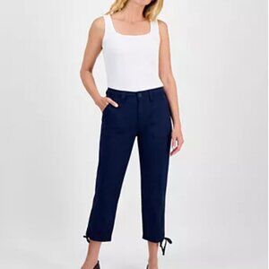 STYLE & CO Women's Cropped Utility Cargo Pants, 16 NWT